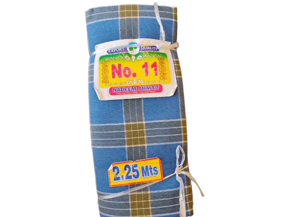कॉटन मिक्स लुंगी 2.25 मीटर