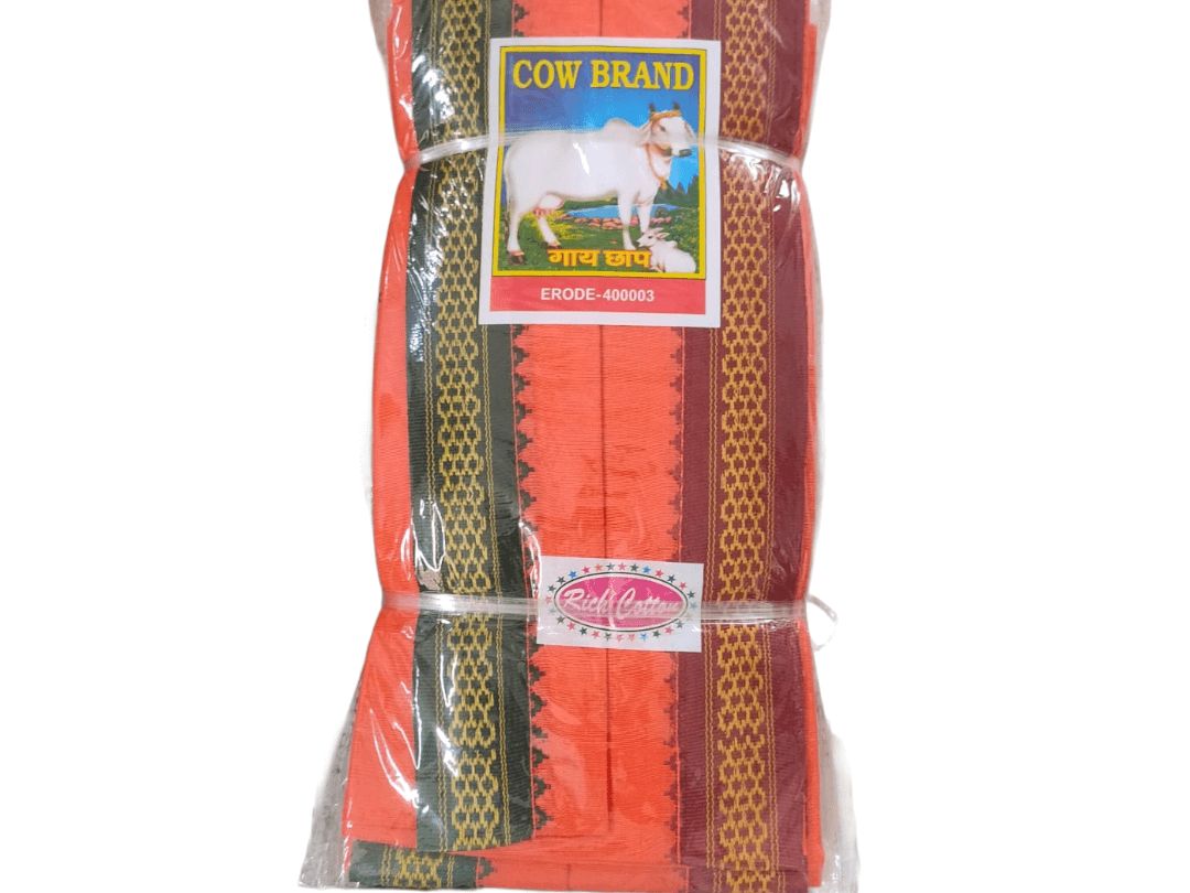 Orange Color Katla four Gamcha