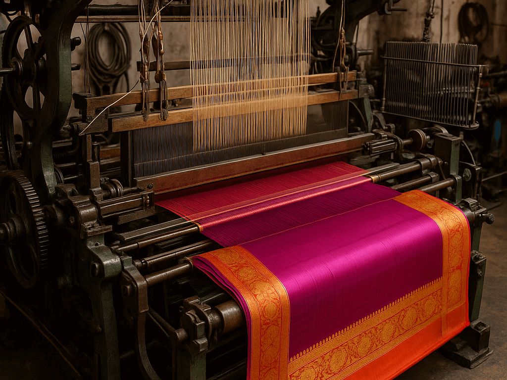 पावर लूम: वह जादुई मशीन जो साड़ी बुनती है, धागे-दर-धागे