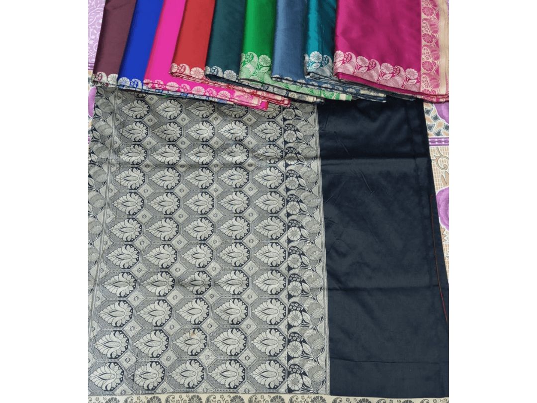 सिल्क साड़ी जरी पूरे शरीर पर