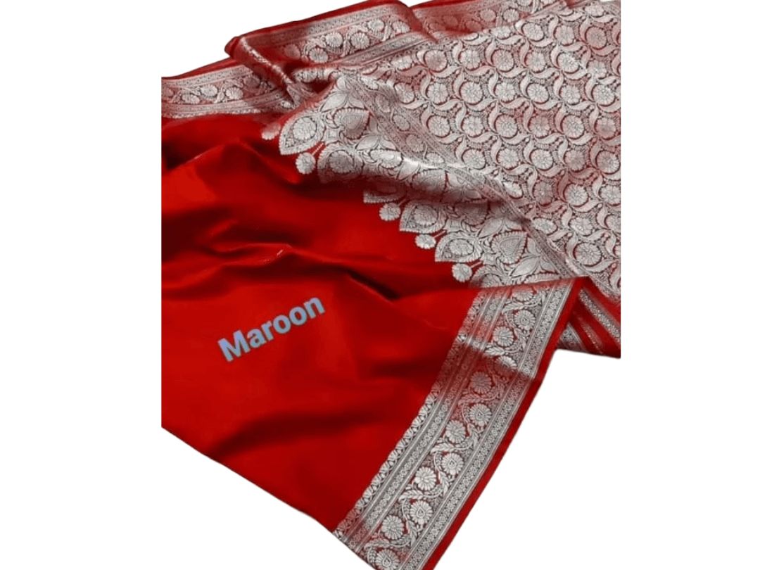 Banarsi puri sattan silver zari