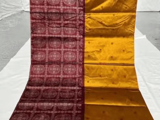 Silk with design with jari