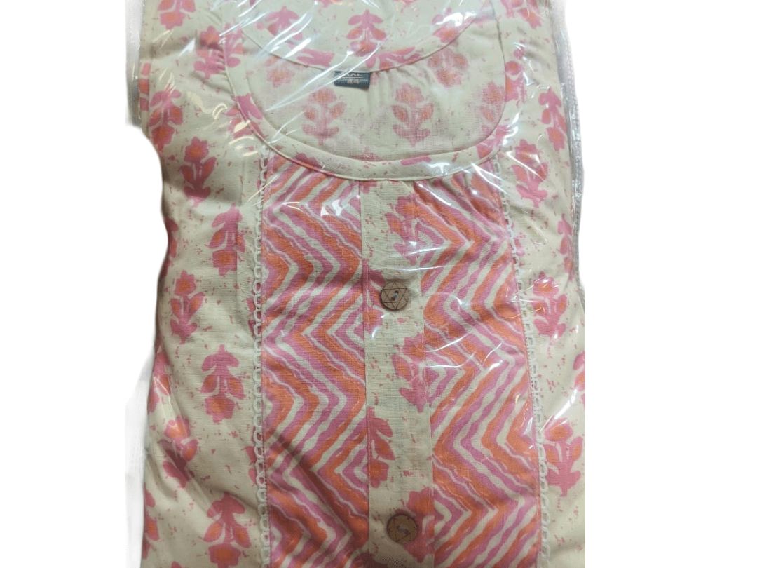 डुपट्टे के साथ गुलाबी और नारंगी फ्लोरल सूट