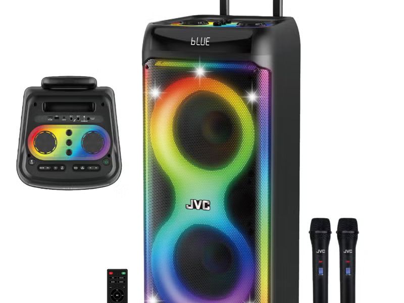 Portable Trolley Party Speaker – 2000W PMPO (Dual 10” Speakers)